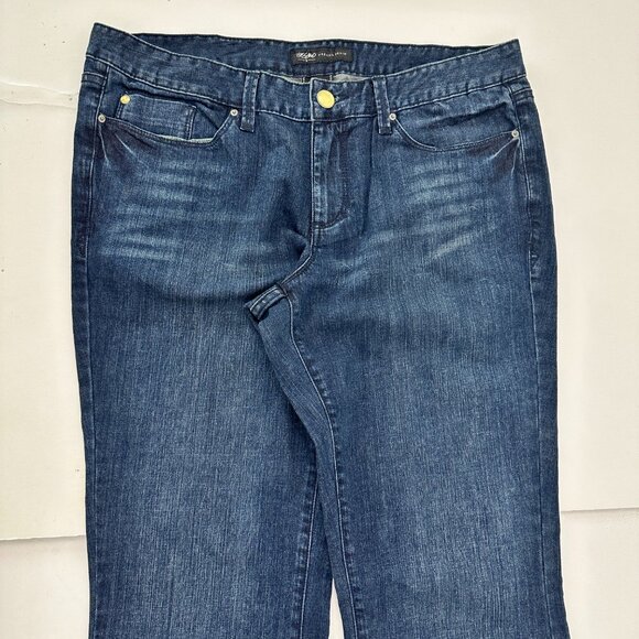 Mossimo Bootcut Women's size 12 Dark Wash Blue Denim jeans - Picture 2 of 6